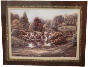 lot 266 image: Dreamy Fine Art Print - Pond Bridge