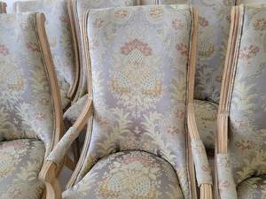 lot 4B image: Beautiful Upholstered Dining Chair Set