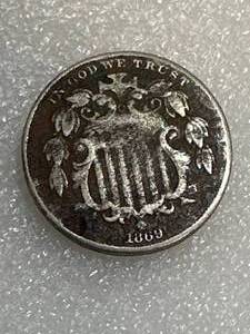 1869 Shield Nickel