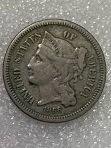 1866 Three Cent Nickel