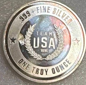 1oz .999 Silver Olympic Round