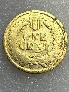 1899 24kt Gold Plated Indian Head Penny