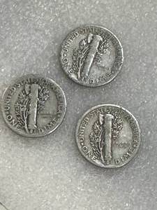 Lot of 3 Mercury Dimes