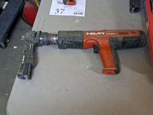 lot 38 image: Hilti Fully Automatic Powder-Actuated Nailer DX351 with Nail Magazine X-MX32