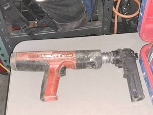 lot 37 image: Hilti Fully Automatic Powder-Actuated Nailer DX351 with Nail Magazine X-MX32