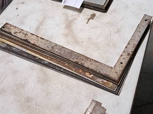 lot 60 image: Lot of (10) Metal Carpenter Squares