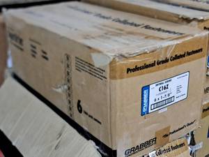 lot 91 image: Lot of (6 Boxes) Grabber Construction Products Clear Zinc Bugle Head - Dill Point Drywall Screws 1000-count 6x1-78