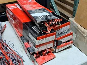 lot 119 image: Lot of (7 Boxes) Hilti Zinc Drywall Screws 1000-count 6x1-14