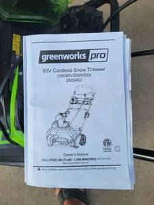 greenworks PRO Cordless Snow Thrower