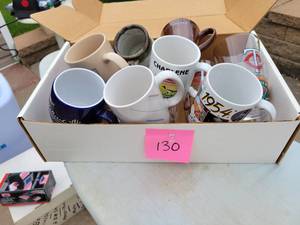 (10) Sports Drinking Glasses & Several Coffee Cups