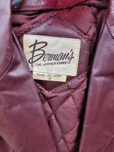 Ladies Leather Jacket (Bermans) Small