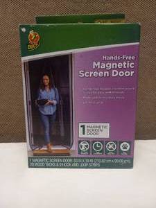 lot 2 image: NEW DUCK BRAND HANDS FREE MAGNETIC MESH SCREEN MOSQUITO NET
