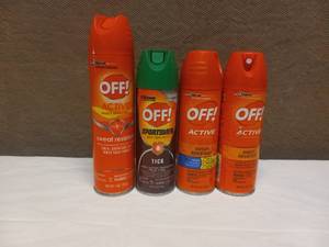 lot 12 image: 4 OFF ACTIVE INSECT REPELLENT