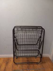 lot 51 image: PORTABLE FOLDING ROLLAWAY GUEST SPRING BED