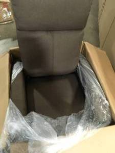 LACOO Brown Fabric Recliner Chair Home Theater Recliner with Padded Seat and Massage Backrest Customer Returns See Pictures