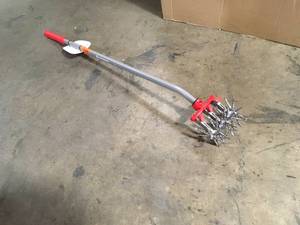 Corona MAX DiscCULTIVATOR Adjustable 6.5 in. Steel Tines with Red Comfort Grip Garden Disc Cultivator  Customer Returns See Pictures