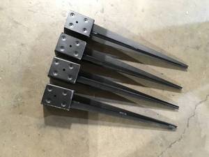Lot of Assorted Oz-Post 24 in. Bulk Galvanized Steel Mailbox Post Anchor Customer Returns See Pictures