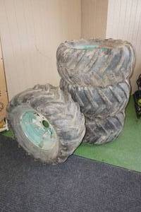 lot 27 image: Set of 4 McCreary Tires 31X15.50-15 with Steel Wheels