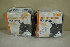 lot 138 image: 2 Cashel Quiet Ride Fly Masks -Horse