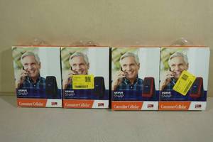 lot 143 image: 4 Consumer Cellular Verve Snap Call Phones