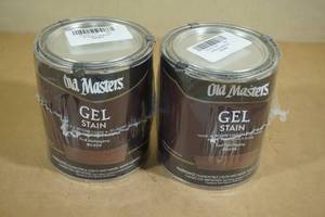 lot 151 image: 2 Quarts Old Masters Get Stain -Red Mahogany