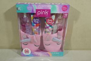 lot 185 image: Pink Viva Pedicure Set -Slippers Size 8.5