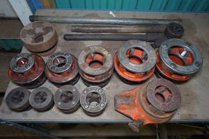 lot 239 image: Ridgid Pipe Threader Dies and Handles