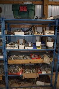 lot 260 image: Assorted Fasteners, Oxy Acetylene Torch with Hose and Regulator