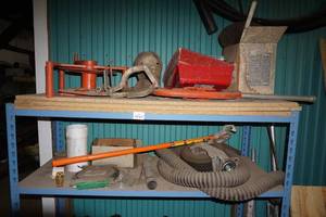 lot 290 image: Assorted Tools - Ridgid Pipe Cutter, Klein Bender, Fish Tape