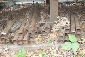 lot 572 image: Assorted Square Steel Tubing - Some I Beam