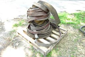 lot 352 image: Assorted Flat Hoses and Steel Braided Cable