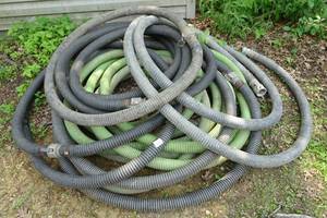 lot 95 image: Assorted Single Wall Poly Hoses
