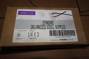 lot 119 image: 25 Ward Standard Galvanized Steel Nipples - 14 x 3