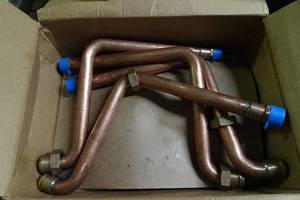 lot 128 image: 4 NEW Simmons Long Tank Cross Fabricated 10 Brass Pipes