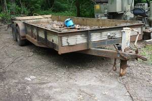 lot 1K image: 1990 EHRL 20 Foot Car Trailer - 6000 Lb