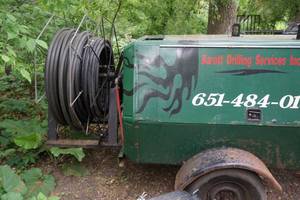 lot 1L image: Ingersoll-Rand P-100-W-F Tow Behind Gas Powered Air Compressor