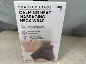 New Sharper Image Heated Massaging Neck Wrap