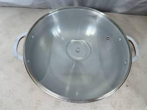 New 4.75 Quart Aluminum Caldero Pan with Glass Lid