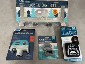 New Camping Themed Door Hook, Night Light, Hitch Cover, Bubble Levels