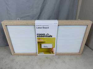 New Message Board with Letters and Numbers