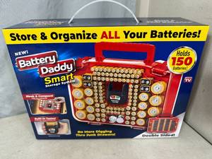 New Battery Daddy Battery Organizer with Battery Tester