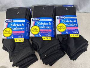 12 New Pairs Dr Scholls Diabetes and Circulatory Socks