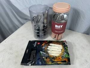 3 New Flatware  Utensil Sets