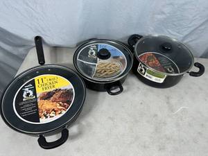 3 New Cooking Pots  Pans