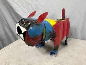 Recycled Metal Dog