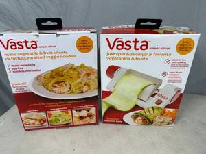2 New Vasta Sheet  Fettuccine Slicers