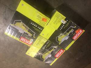lot 2 image: 3 Lots of RYOBI 7 in. 4.8 Amp Tabletop Tile Saw  Customer Returns See Pictures