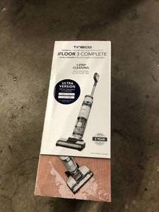 lot 49 image: Tineco iFloor 3 Complete Cordless WetDry Vacuum Cleaner and Hard Floor Washer with Accessory Pack, White and Gray Customer Returns See Pictures