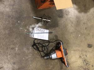lot 48 image: RIDGID Single-Paddle Mixer Customer Returns  See Pictures