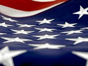 lot 3 image: 3 x 5 Embroidered American Flag